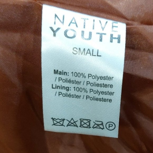 💥SHOWSTOPPER💥NATIVE YOUTH The Casia Luxurious Faux Mink Coat in Rust - Picture 16 of 16